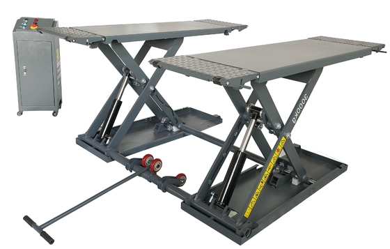 3000kg-3500kg Doppia cilindrata sollevamento idraulico per la macchina di sollevamento di forbici auto di media altezza