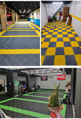 40*40*3cm Interlocking Garage Tiles Classic Design e impermeabile per garage lavaggio auto