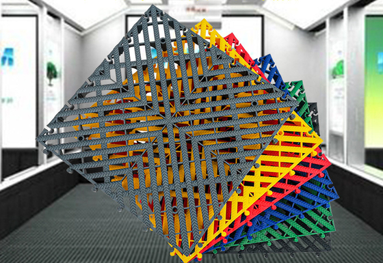 Altre caratteristiche Piastrelle di pavimento in plastica antiscivolo per il lavaggio delle automobili e materiale PP resistente