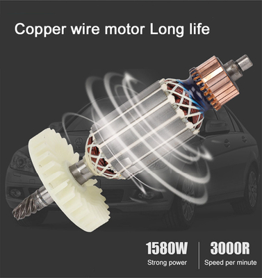 manutenzione auto 1200W alta potenza 7 pollici macchina di lucidatura rotativa per lucidatura liscia