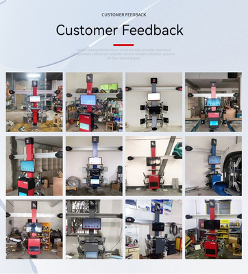 Potenza del motore 0.75kw/1.1kw Full Set 3D Four Wheel Alignment Machine per officina di riparazione