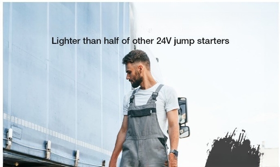 24V Gran Capacità Truck Jump Starter con usb-C di carica e 2000A di corrente di picco