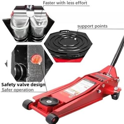 32-34 kg Potenza del motore 3t Jack per il pavimento per la manutenzione del veicolo Max. Diametro della ruota 1000mm