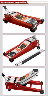 32-34 kg Potenza del motore 3t Jack per il pavimento per la manutenzione del veicolo Max. Diametro della ruota 1000mm