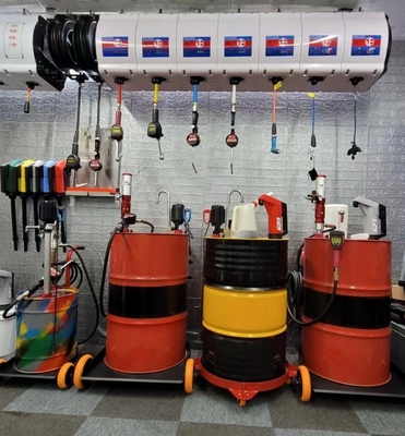 Motore a cilindrata di 600 cc a pressione a pistoni a tamburo Motore lubrificante pompa pneumatica di trasferimento dell'olio con contatore