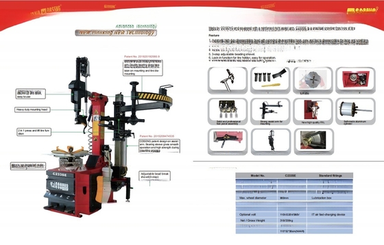 Diametro massimo delle ruote 1000 mm C233SE Custom Full Automatic Leverless Tire Changer Machine