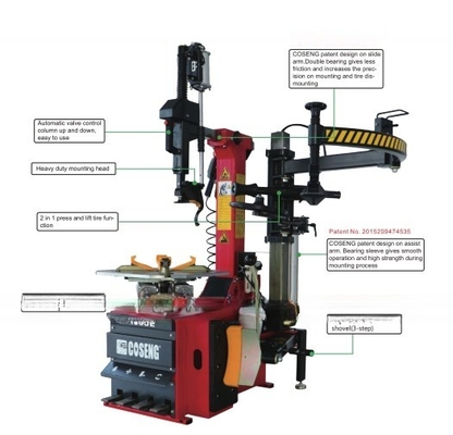 Diametro massimo delle ruote 1000 mm C233SE Custom Full Automatic Leverless Tire Changer Machine