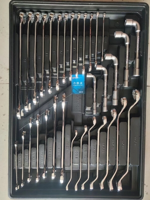 Silver 7 cassetto carrello utensili e 5 strato con 323 Pcs CRV Durable Tool Sets Steel Garage Storage Roller Cabinet