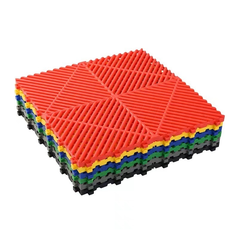 40*40*3cm Interlocking Garage Tiles Classic Design e impermeabile per garage lavaggio auto