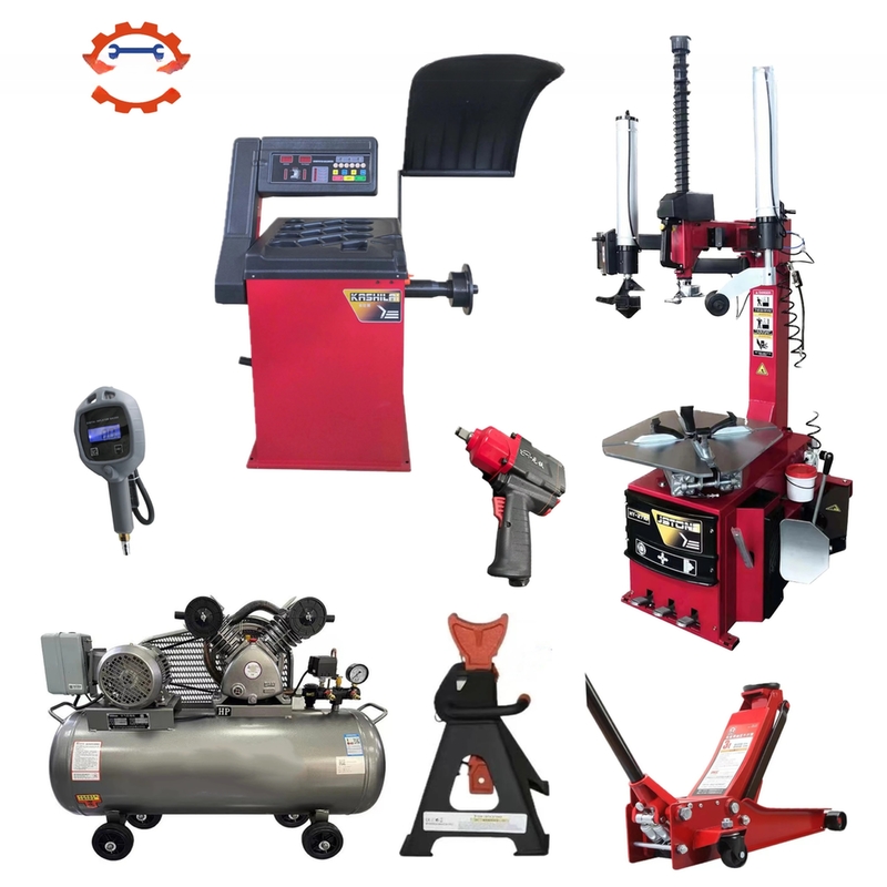 12&quot;-24&quot; all'interno Clamping Auto Repair Equipment Workshop Pneumatica Cambio Macchine Ruota bilanciere ruota Combo