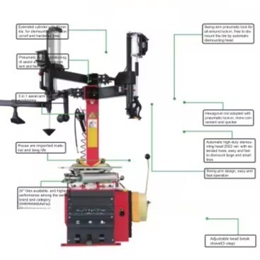 RM 12-24 "Cambiatore di pneumatici e bilanciatore combinato per ruote da 10"-22" a prezzi
