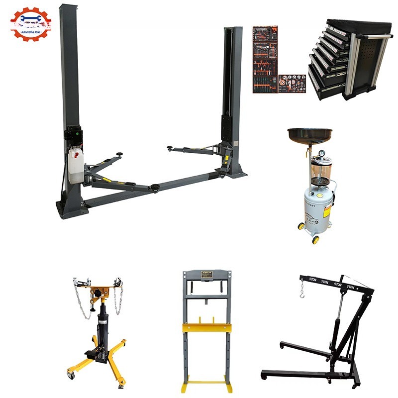 Capacità di sollevamento di 4000 kg con sollevamento idraulico a doppio cilindro e progettazione a due pali