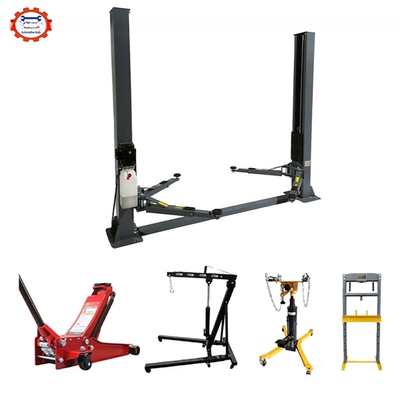 2 Post Car Lift Auto Hoist 4.0T Double Cylinder Lift idraulico con rilascio elettrico