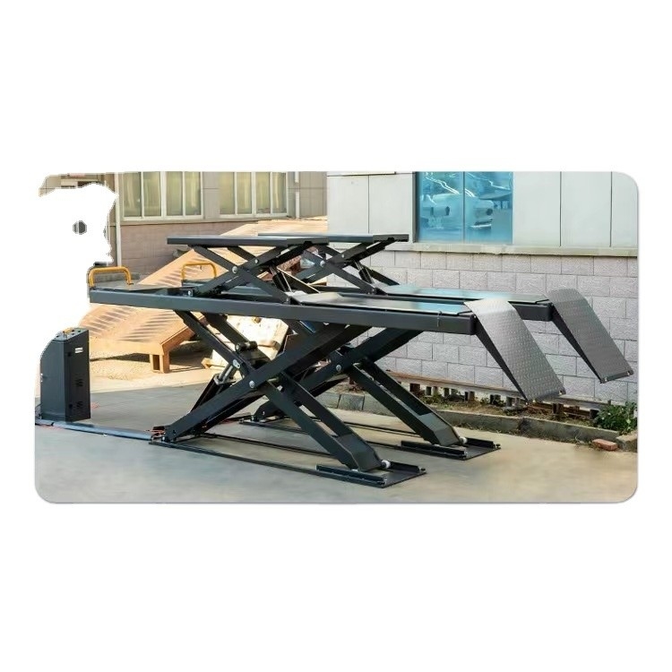 SCISSOR Leader L68S Double Cylinder Lift idraulico per l'efficienza dell'ascensore di auto a terra